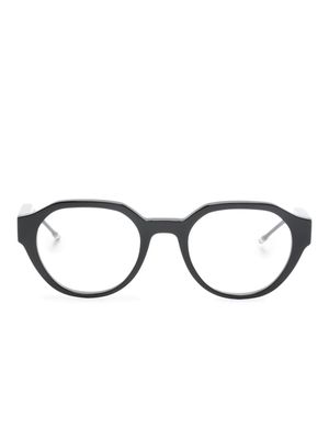 Thom Browne Eyewear round-frame clear glasses - Black