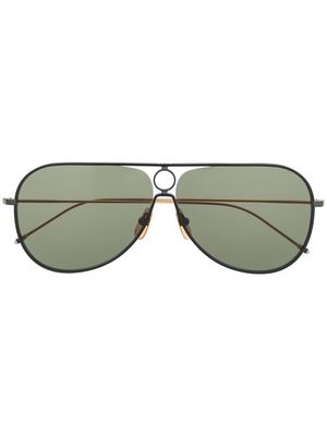 Thom Browne Eyewear TB115 pilot-frame sunglasses - Black