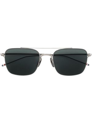 Thom Browne Eyewear TB120 pilot-frame sunglasses - Black