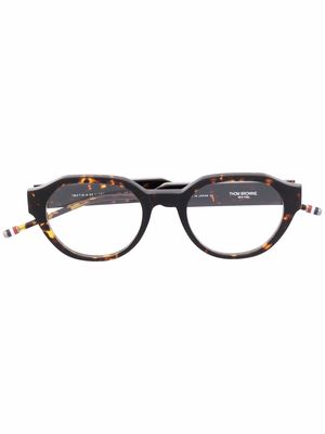 Thom Browne Eyewear tortoiseshell-effect round-frame glasses