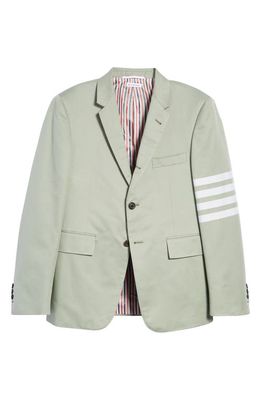Thom Browne Fit 1 4-Bar Cotton Twill Sport Coat in Dark Green