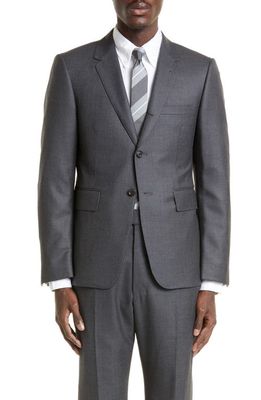 Thom Browne Fit 1 Super 120s Wool Twill Sport Coat in Dark Grey