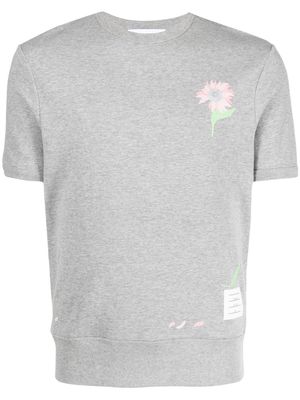 Thom Browne floral-print short-sleeved T-shirt - Grey