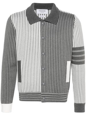 Thom Browne Fun-Mix striped cardigan - Grey