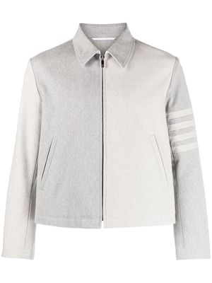 Thom Browne Funmix 4-Bar stripe golf jacket - Grey