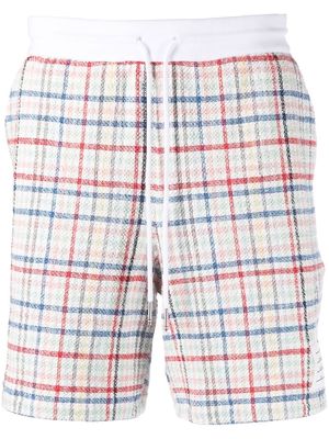 Thom Browne gingham-check tweed shorts - White