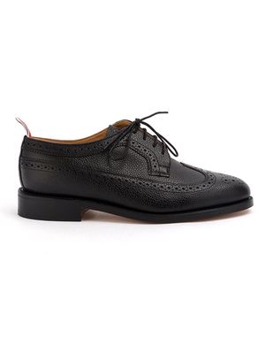 Thom Browne grain-textured leather oxfords - Black