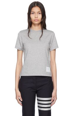 Thom Browne Gray Cotton T-Shirt