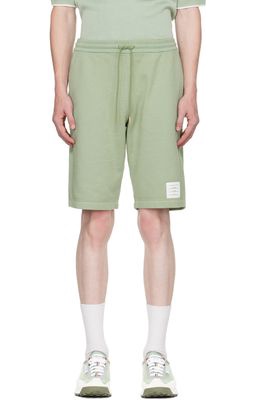 Thom Browne Green Garment-Dyed Shorts