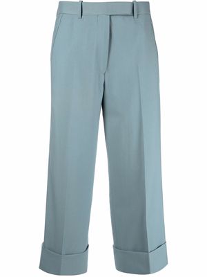 Thom Browne Grosgrain cropped trousers - Blue