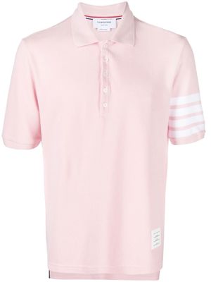 Thom Browne Hector 4-Bar short-sleeve polo shirt - Pink