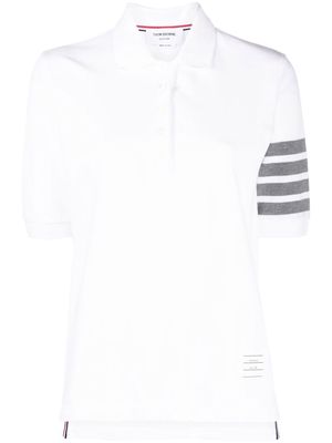 Thom Browne Hector 4-Bar short-sleeved polo shirt - White