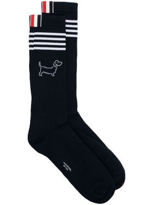 Thom Browne Hector Athletic cotton socks - Blue