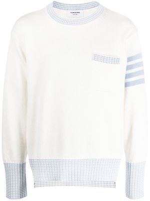 Thom Browne Hector cotton jumper - White