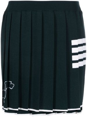 Thom Browne Hector Icon pleated mini skirt - Green