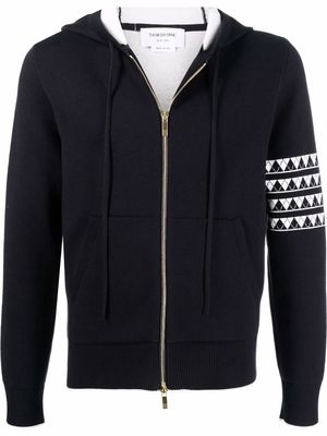 Thom Browne Hector zip hoodie - Blue