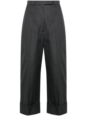 Thom Browne high-waisted canvas trousers - Grey