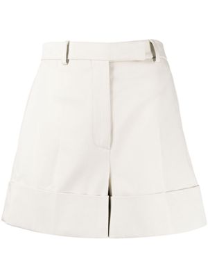 Thom Browne high-waisted cotton shorts - White