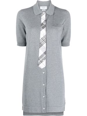 Thom Browne jersey polo shirt dress - Grey