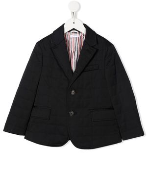 Thom Browne Kids buttoned single-breasted blazer - Blue