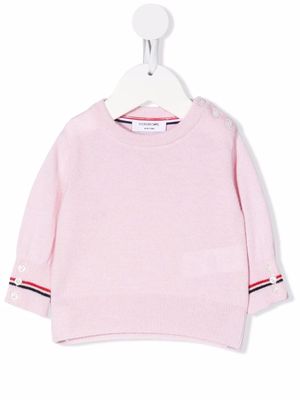 Thom Browne Kids Infant knitted jumper - Pink