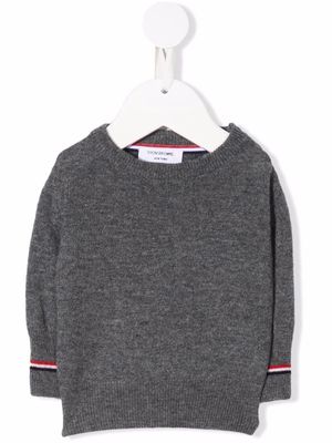 Thom Browne Kids Infant knitted pullover - Grey