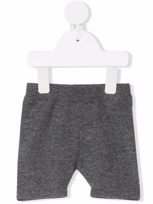 Thom Browne Kids knitted-style cashmere shorts - Grey