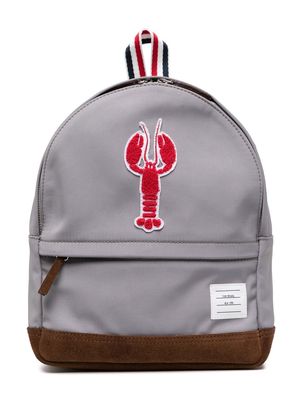 Thom Browne Kids Lobster Icon backpack - Grey
