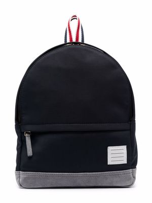 Thom Browne Kids patch-detail backpack - Blue
