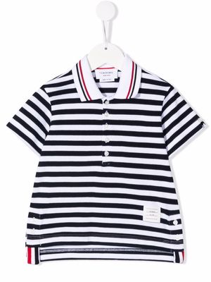 Thom Browne Kids Sailor Stripe polo shirt - Blue