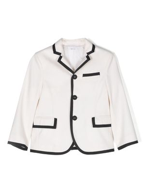 Thom Browne Kids single-breasted wool blazer - Neutrals