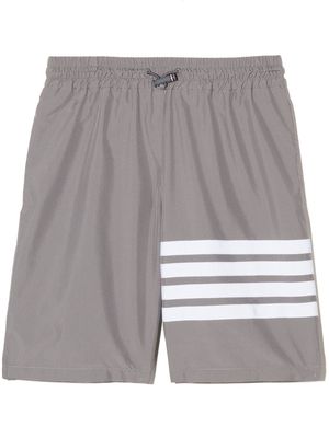 Thom Browne Kids stripe-detail swim shorts - Grey