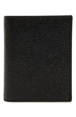 Thom Browne Leather Card Holder in Black