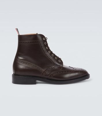 Thom Browne Leather lace-up brogue boots