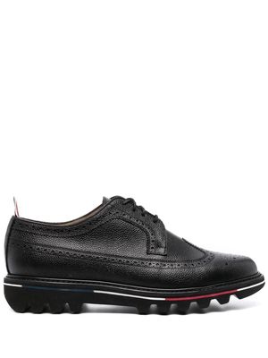 Thom Browne leather longwing brogues - Black