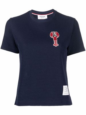 Thom Browne lobster patch cotton T-shirt - Blue