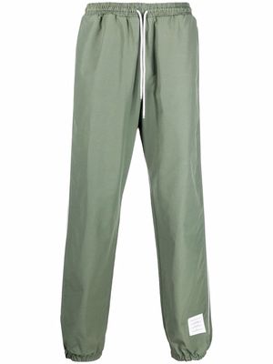 Thom Browne logo-patch track pants - Green