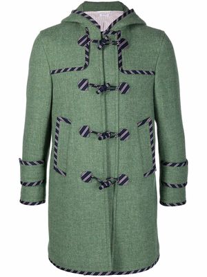 Thom Browne long-sleeved duffle coat - Green