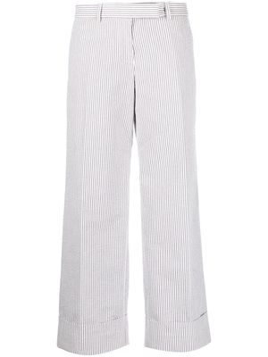 Thom Browne low-rise striped trousers - Grey