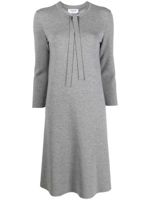 Thom Browne merino wool midi dress - Grey