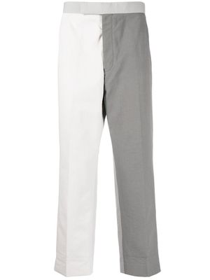 Thom Browne mid-rise cropped trousers - Grey
