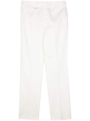 Thom Browne mid-rise straight-leg trousers - White