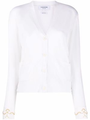 Thom Browne Mrs. Thom V-neck cardigan - White