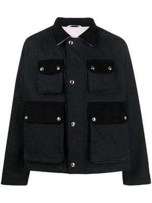 Thom Browne multi-pocket cropped jacket - Black