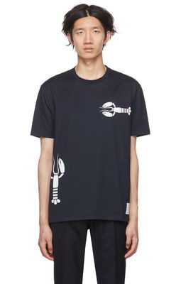 Thom Browne Navy Lobster T-Shirt