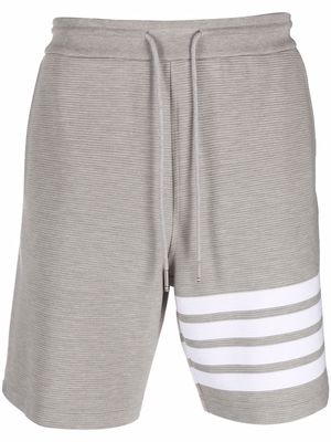 Thom Browne Ottoman striped track shorts - Grey