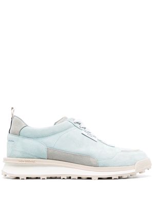 Thom Browne panelled lace-up sneakers - Blue