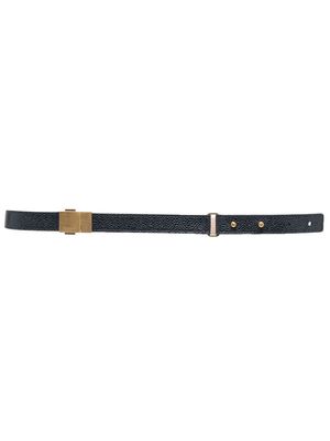 Thom Browne pebbled-leather belt - Blue