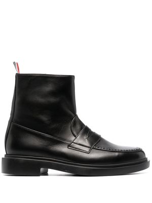 Thom Browne penny loafer ankle boots - Black