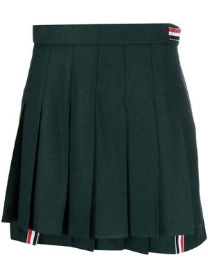 Thom Browne pleated mini skirt - Green